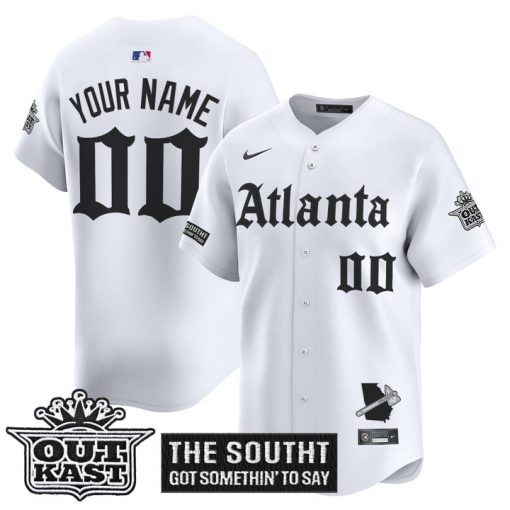 Atlanta Braves “Gothic South x Outkast Edition” Special Baseball Jersey