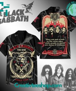 Black Sabbath Band World Tour Button Shirt