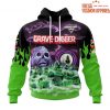Grave Digger Monster Jam Special Purple Green Hoodie