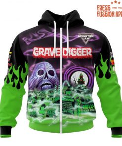 Grave Digger Monster Jam Special Purple Green Hoodie