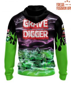 Grave Digger Monster Jam Special Purple Green Hoodie