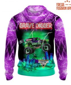 Grave Digger Monster Jam Special Purple Hoodie