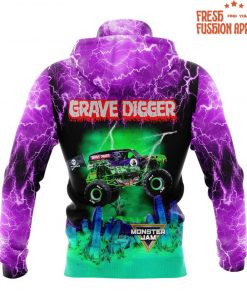 Grave Digger Monster Jam Special Purple Hoodie