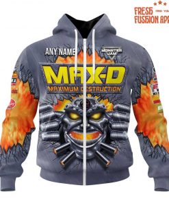 Monster Jam Max-D Special Design Personalized Hoodie