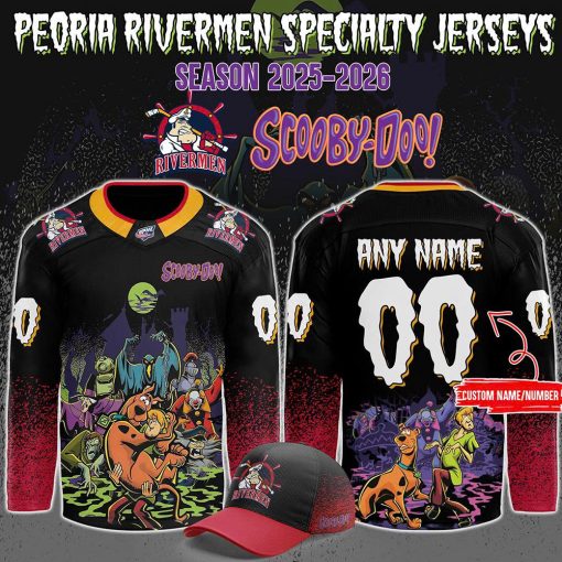 Peoria Rivermen x ScooBy-Doo Night 2025 Custom Hockey Jersey